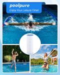 POOLPURE PLFC-8610 Pool Filter Replaces PA100, Ultral-D1, Unicel C-8610, C-7487, Filbur FC-1290, Hayward CX1100-RE, Hayward c1100, 100 Sq.ft Filter Cartridge 1PACK
