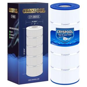 Cryspool® 08055 Filter Compatible with Hayward C1200, CX1200RE, PA120, C-8412, Ultra-B2, FC-1293, Clearwater II 125, 817-0125N, 120 Sq. Ft Pool Filter Cartridge, 1 Pack