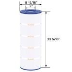 Wowreed Pool Filter Compatible with C1200, cx1200re, PA120, C-8412, FC-1293, Clearwater II 125, Pro Clean 125, 120 sq. ft, 1 Pack