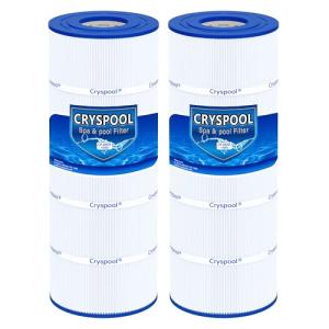 Cryspool® 08055 Filter Compatible with C1200, CX1200RE, Clearwater II 125, PA120, C-8412, FC-1293, 817-0125N, 120 Sq. Ft Pool Filter Cartridge, 2 Pack