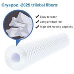 Cryspool® 08055 Filter Compatible with C1200, CX1200RE, Clearwater II 125, PA120, C-8412, FC-1293, 817-0125N, 120 Sq. Ft Pool Filter Cartridge, 2 Pack