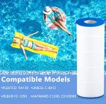 PELLUCID C1200 Pool Filter Compatible with Hayward C1200, CX1200RE, Pleatco PA120, Unicel C-8412, Filbur FC-1293, Clearwater II 125, Waterway Pro Clean PCCF-125, 817-0125N, 120 sq.ft, 2 Pack