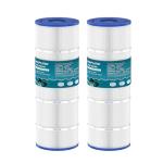 KEEPURE C1200 Pool Filter Cartridge Replacement for CX1200RE, PA120, C-8412, Ultra-B2, FC-1293, Clearwater II 125, 817-0125N, PCCF-125,120 Sq. Ft Cartridge Filter (2, White)