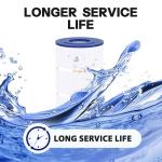 Wowreed Pool Filter Compatible with C1200, cx1200re, PA120, C-8412, FC-1293, Clearwater II 125, Pro Clean 125, 120 sq. ft, 1 Pack