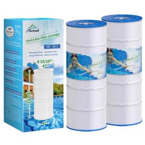 TOREAD Replacement for Pool Filter PA120, Ultra-B2, CX1200RE, C1200, Unicel C-8412, Filbur FC-1293, Waterway Clearwater II, Pro Clean 125, 817-0125N, Aladdin 22002, L x OD:23 1/4"x 8 15/16" (2)