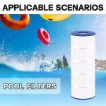 Wowreed Pool Filter Compatible with C1200, cx1200re, PA120, C-8412, FC-1293, Clearwater II 125, Pro Clean 125, 120 sq. ft, 1 Pack