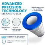 LACQUA Pool Filter Cartridge LQ120 120 SqF for Hayward C1200, CX1200RE, Pleatco PA120, PA120-EC, Unicel C-8412, Filbur FC-1293, Clearwater II 125, Waterway PCCF-125. Hose Nozzle Included