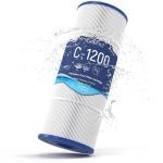 Grefilt C1200 Pool Filter Cartridge - High Flow 120 sq.ft, Compatible with Hayward C1200/CX1200RE & Pleatco PA120 | OEM Fit (Fits Unicel C-8412, Filbur FC-1293) | 23.25"x8.94" OD
