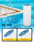 ZOTEE PA120 Swimming Pool Filter Replaces CX1200RE,C1200, C-8412,Darlly 81202,Filbur FC-1293,Waterway Clearwater II,Pro Clean 125,817-0125N,Aladdin 22002,120 Sq.Ft Pool Filter Cartridge,1 Pack