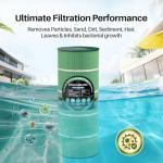 POOLPURE PA120 Biodegradable Antimicrobial Pool Filter, Compatible with Hayward C1200, CX1200RE, Pleatco PA120, Ultra-B2, Unicel C-8412, Filbur FC-1293, Clearwater II 125, Waterway Pro Clean PCCF-125