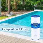 Cryspool® 08055 Filter Compatible with C1200, CX1200RE, Clearwater II 125, PA120, C-8412, FC-1293, 817-0125N, 120 Sq. Ft Pool Filter Cartridge, 2 Pack