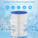 POOLNEAT C1200 Pool Filter Cartridge Replacement for Hayward C1200,PA120,FC-1293,C-8412,CX1200RE,Pro Clean 125, 817-0125N,Aladdin 22002,120 Sq.ft,1PACK