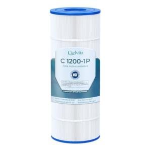 Cielvita C1200 4 oz Media Pool Filter Cartridge Replacement for Hayward StarClear Plus C1200, Replaces Hayward CX1200RE, Pleatco PA120, Unicel C-8412, Filbur FC-1293, NSF/ANSI 50 Certified, 120 sq.ft