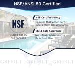 Grefilt C1200 Pool Filter Cartridge - High Flow 120 sq.ft, Compatible with Hayward C1200/CX1200RE & Pleatco PA120 | OEM Fit (Fits Unicel C-8412, Filbur FC-1293) | 23.25"x8.94" OD