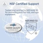 FOIRCEADAL C1200 Pool Filter Cartridge Compatible with Hayward CX1200RE, Unicel C-8412, Ultra-B2, Pleatco PA120, Filbur FC-1293, Clearwater II 125, Waterway Pro Clean 125, 120 Sq. Ft Replacement 1Pack