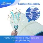 Yoozell PA120 Swimming Pool Filter Replaces for Unicel C-8412 120Sq.ft Filbur FC-1293 CX1200RE C1200 Pro Clean 125 817-0125N Hayward C1200 CX1200RE PLF120A Darlly 81202 1 Pack