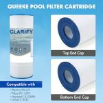 CLARIFY Pool Filter Replacement Compatible with PA120, C1200, CX1200RE, Filbur FC-1293, Ultra-B2, Waterway Clearwater II, Pro Clean 125, 817-0125N, C-8412, L x OD:23 1/4" x 8 15/16 (1 Pack)