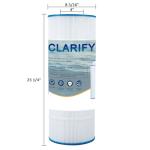 CLARIFY Pool Filter Replacement Compatible with PA120, C1200, CX1200RE, Filbur FC-1293, Ultra-B2, Waterway Clearwater II, Pro Clean 125, 817-0125N, C-8412, L x OD:23 1/4" x 8 15/16 (1 Pack)