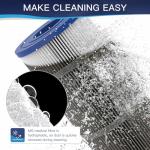 Grefilt C1200 Pool Filter Cartridge - High Flow 120 sq.ft, Compatible with Hayward C1200/CX1200RE & Pleatco PA120 | OEM Fit (Fits Unicel C-8412, Filbur FC-1293) | 23.25"x8.94" OD