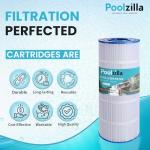 Poolzilla Replacement for Pool Filter PA120, CX1200RE, C1200, Unicel C-8412, Filbur FC-1293, Waterway Clearwater II, Pro Clean 125, 817-0125N, Aladdin 22002, 120 sq.ft Filter Cartridge 1 Pack