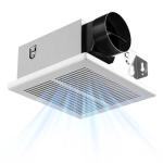 Amico Bathroom Exhaust Fan, 1.0 Sones, 80 CFM, Low Noise, Easy to Install, Ceiling Mounted Retrofit Ventilation Fans, 4 Inch Duct, No Attic Access Needed- UL Certified