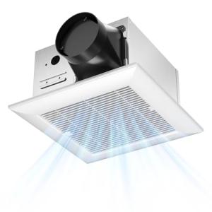 Amico Bathroom Exhaust Fan, 1.0 Sones, 110 CFM, Low Noise, Household Bath Ventilation Fans, Ceiling Mounted, No Attic Access Needed, Easy to Install- ETL & FCC Certified