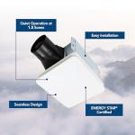 Broan-NuTone Bathroom Exhaust Fan Easy Retrofit without Attic Access, Quiet 1.5 Sones, Effective Ventilation at 80 CFM ENERGY STAR Certified Moisture and Odor Control