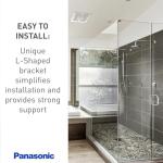 Panasonic WhisperValue Ceiling/Wall Mount Bathroom Exhaust Fan, 50-80-100 CFM, FV-0510VS1