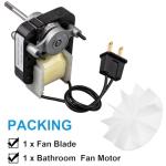 Siasky Universal Bathroom Vent Exhaust Fan Motor Replacement Motors Kit, Fit for Nu-Tone Br-oan Exhaust Vent Fan Motor 120V 50CFM, with Blower Wheel