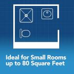 Broan-NuTone Bathroom Exhaust Fan Easy Retrofit without Attic Access, Quiet 1.5 Sones, Effective Ventilation at 80 CFM ENERGY STAR Certified Moisture and Odor Control