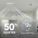 Broan-Nutone® Bathroom Exhaust Fan, 50 CFM Modern Grille, Energy Star Fan, 2.0 Sones