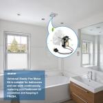 Siasky Universal Bathroom Vent Exhaust Fan Motor Replacement Motors Kit, Fit for Nu-Tone Br-oan Exhaust Vent Fan Motor 120V 50CFM, with Blower Wheel