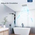 Amico Bathroom Exhaust Fan 2 Pack, 80 CFM, 1.0 Sones, Low Noise, Easy to Install, Ceiling Mounted Retrofit Ventilation Fans, No Attic Access Needed- UL Certified