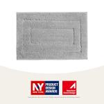 GRANNY SAYS Gray Bathroom Rugs, Bath Mats for Bathroom Non-Slip, Super Soft and Water Absorbent, Microfiber Bath Rugs, Machine Wash Dry, Bath Rugs for Floor, Tub and Shower, 16" x 24"