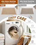 Smiry Waffle Bath Mat 30x20, Extra Soft Absorbent Bathroom Rugs, Non Slip Machine Washable Quick Dry Bath Rugs for Bathroom Floor, Tub, Shower, Home Decor Accessories, Brown