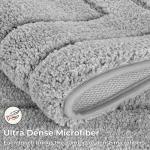 GRANNY SAYS Gray Bathroom Rugs, Bath Mats for Bathroom Non-Slip, Super Soft and Water Absorbent, Microfiber Bath Rugs, Machine Wash Dry, Bath Rugs for Floor, Tub and Shower, 16" x 24"