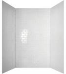 From Plain To Beautiful In Hours 133-WT-SUB-KIT Subway Tub and Shower Wall Panels Surround, Gloss White, 96 Square Feet