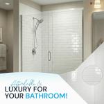 From Plain To Beautiful In Hours 133-WT-SUB-KIT Subway Tub and Shower Wall Panels Surround, Gloss White, 96 Square Feet