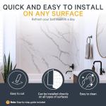 Bath Tub Surround Kits – Waterproof Wall Panels for Tubs – Glossy Finish & Seamless Pattern – Easy to Install Over Any Surface – Leakproof Design (W60'' x D32'' x H60'') – Glacier