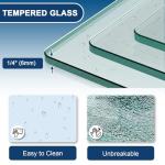 Botwinkle Bathtub Shower Door, 56-60" W x 58" H Sliding Shower Door for Bathtub, 1/4" (6mm) SGCC Tempered Glass Bathtub Glass Door, Matte Black Finish, 304 Stainless Steel Hardware