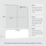 ENSO SENKA 60" W x 58" H Semi-Frameless Bypass Sliding Bathtub Shower Door, Easy-to-Clean Treated Clear Tempered Glass, Polished Chrome