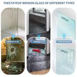 KPUY Tub Shower Door, 55-60" W x 60" H Frameless Sliding Bathtub Door, 1/4" (6mm) Thick Tempered Clear Glass with Explosion-Proof Film Nano Coating, Stainless Steel Frame, Brushed Nickel