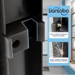 Tub Glass Shower Door, 56"-60" W x 57" H Sliding Shower Door, Aluminum Semi-Frameless & 1/4"(6mm) Clear Tempered with Explosion-Proof Film Nano Coating Shower Door Fit for Bathtub, Matte Black