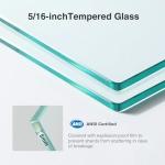 EPXMKX 55"-60" W x 63" H Bathtub Soft Closing Sliding Shower Door,Water Repellent Frameless Tub Shower Door with 5/16" (8mm) Nano Explosion-Proof Film Transparent Glass (Brushed Nickel 60" Wx63 H)