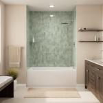 Prism 60 in. L x 30 in. W Acrylic Alcove Right-Hand Drain Bathtub, White