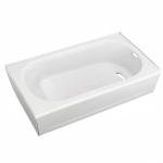 American Standard 2391202.020 Princeton 60 in. x 30 in. Americast Apron-Front Bathtub with Right Hand Drain, White