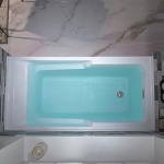 WOODBRIDGE 54" Acrylic Rectangular Alcove Soaking Bathtub in White with Left Drain, Chrome pop-UP Drain Included BA5430L