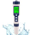 Pool Salt Tester & PH Meter, Hofun Digital Salinity Meter and PH Tester for Aquarium and Pool Saltwater Water, 5 in 1 Salinity PH Temp EC and TDS Meter, Aquarium Swimming Pool Hot Tub, High Accuracy