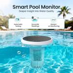AIPER HydroComm Smart Pool Monitor, 24/7 Automatic Water Testing for Pools, Hot Tubs & Spas, 5-in-1 Accurate Digital Tester, App Control, Customized Optimization Tips, White