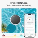 AIPER HydroComm Smart Pool Monitor, 24/7 Automatic Water Testing for Pools, Hot Tubs & Spas, 5-in-1 Accurate Digital Tester, App Control, Customized Optimization Tips, White